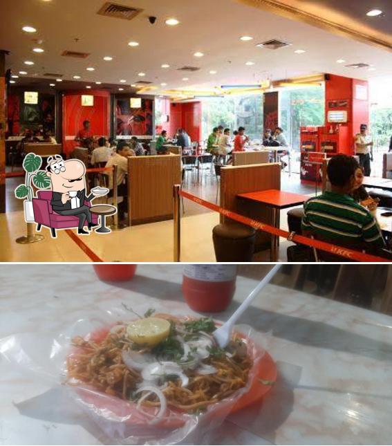 The interior of Gk Mahesh Fast Food Center