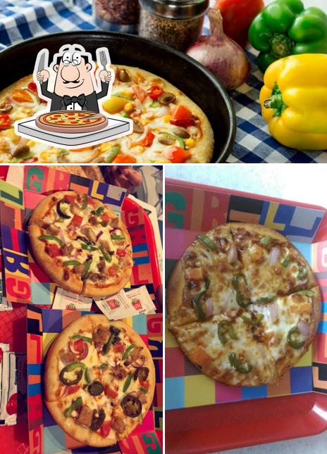 Try out pizza at GrubnGo