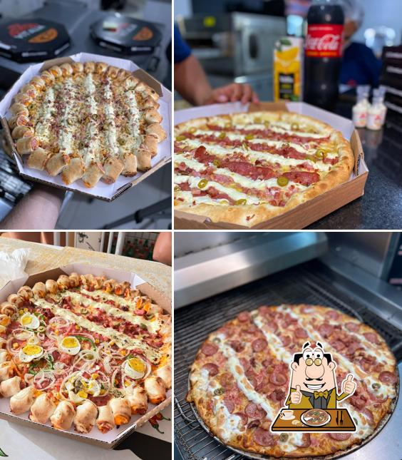 Experimente pizza no Vitália Pizzaria Muriaé