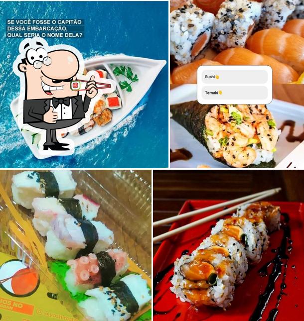 Peça diversas opções de sushi