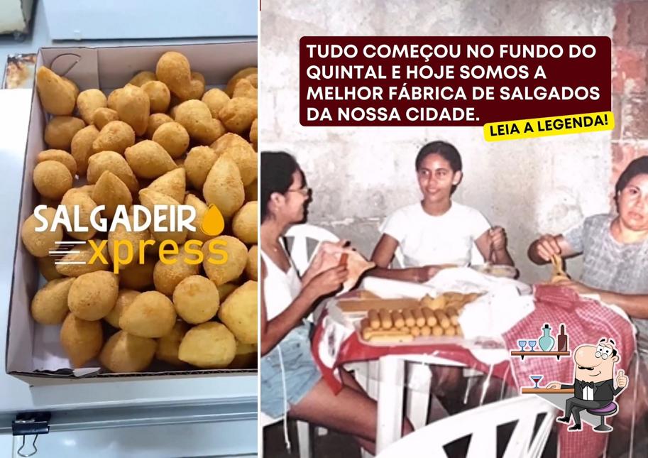 O interior do Fábrica Edilma Salgados