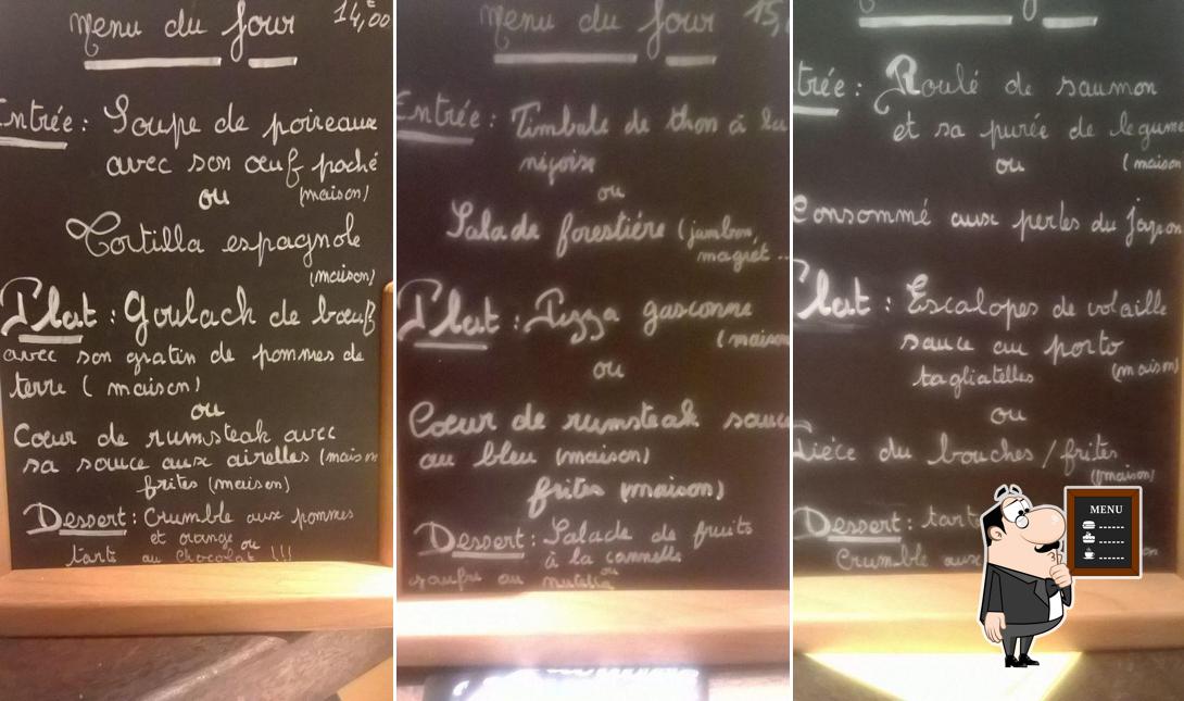 Découvrez les formules du jour sur le tableau
