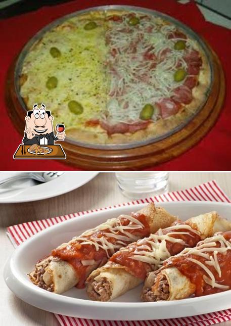 Consiga pizza no Pizzaria e Restaurante 2 irmãos