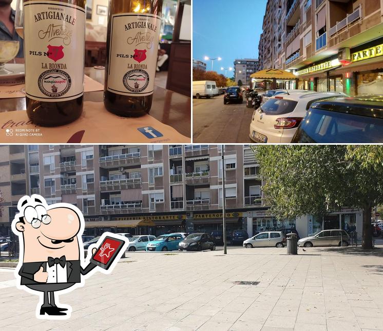 Guarda la foto che raffigura la esterno e birra di Mangianapoli Agosta