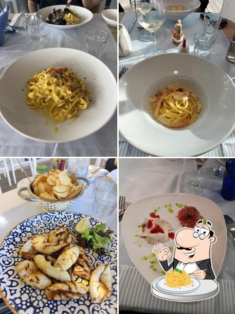 Spaghetti alla carbonara al Pepito Beach Restaurant