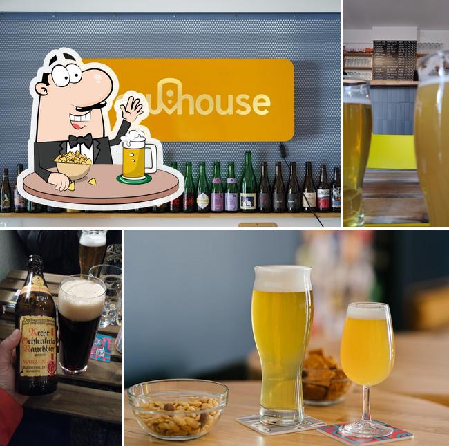 Vous pouvez prendre un verre de bière blonde ou brune