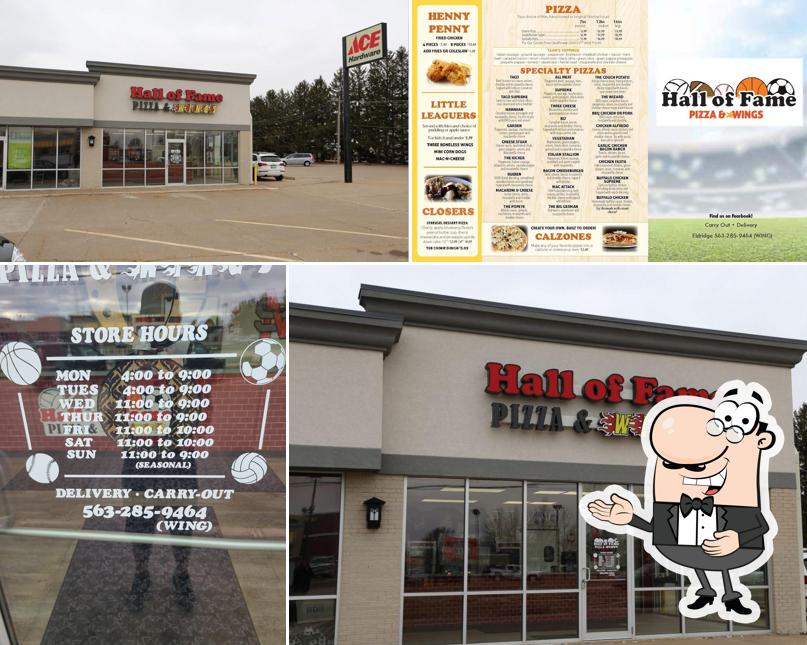 Hall of Fame Pizza & Wings in Eldridge Restaurant menu and reviews