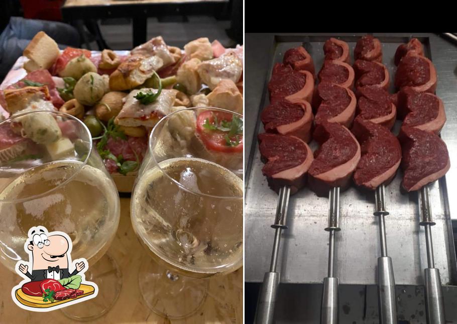 Scegli i piatti di carne a Civico 21 Caffetteria e Churrascaria