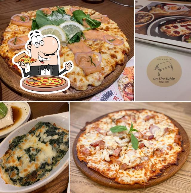 Pick pizza at On the Table Tokyo Cafe Central Pattaya