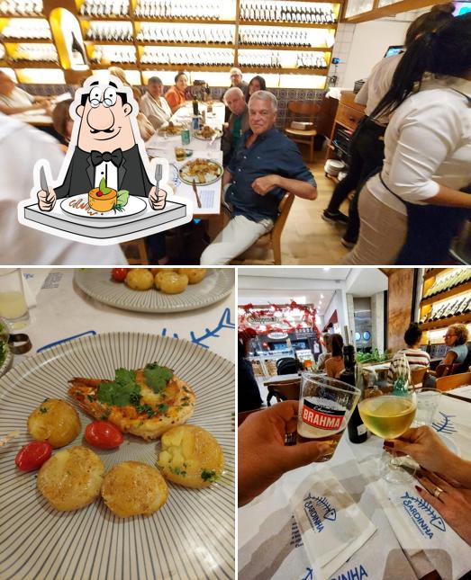 Entre diversos coisas, comida e interior podem ser encontrados no Sardinha Taberna Portuguesa ( Barra Shopping )
