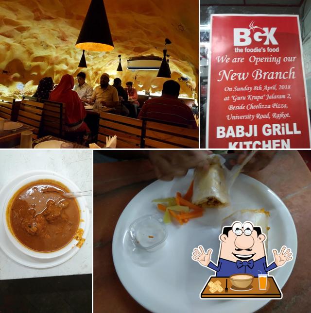 Food at The Babji's Grill Kitchen