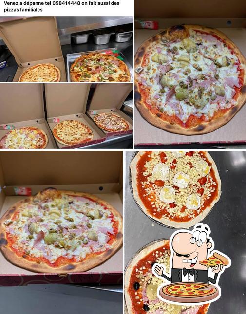 A Venezia, vous pouvez prendre des pizzas