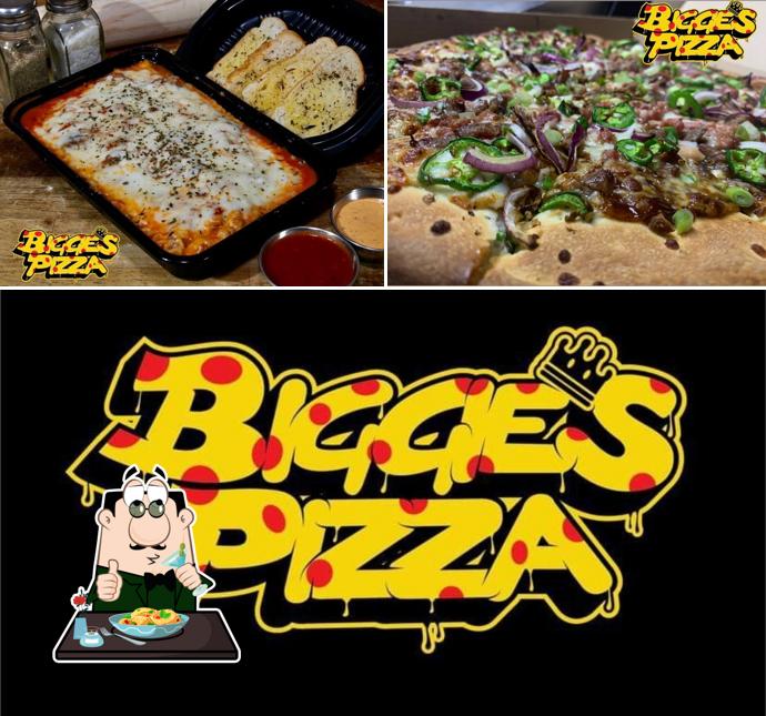 Comida en Biggie’s Pizza