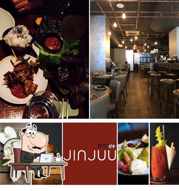 Observa las imágenes donde puedes ver interior y comida en Jinjuu Mayfair