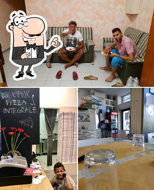 Gli interni di Pizzeria Charlie Brown
