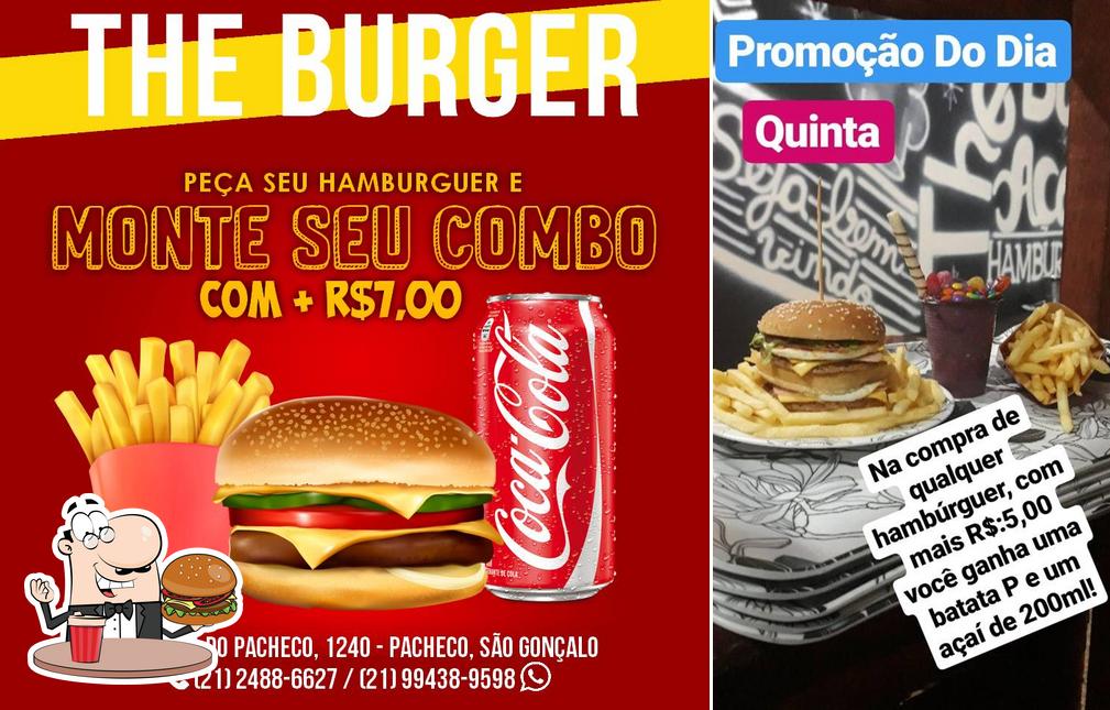 Experimente um hambúrguer no The Burger