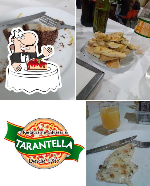 PIZZARIA TARANTELLA serve uma escolha de sobremesas