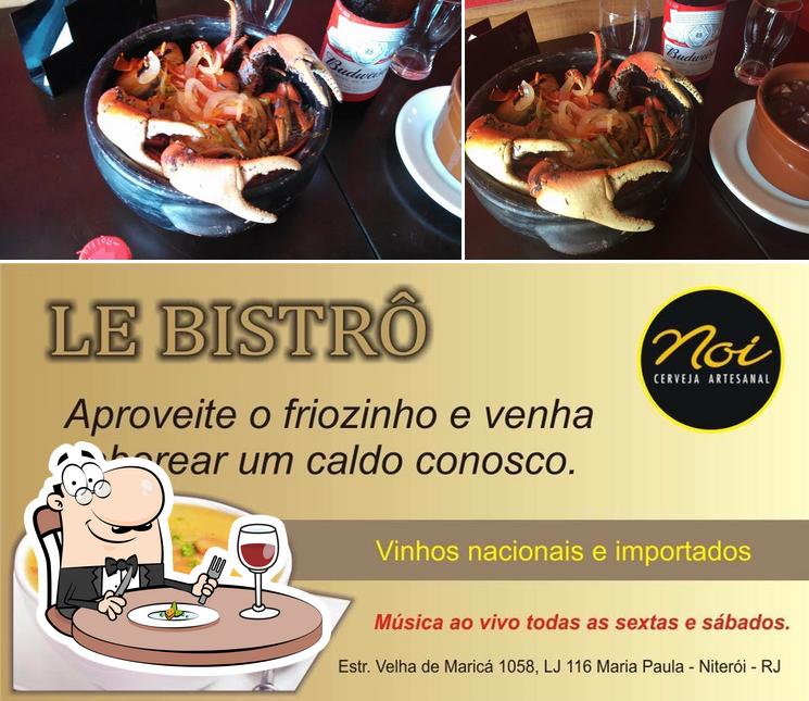 Comida em Le Bistrô