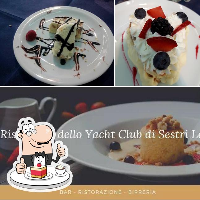 Ristorante Yacht Club Sestri Levante offre une sélection de desserts