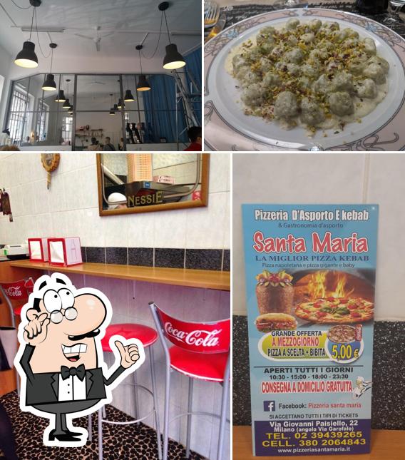 Gli interni di Pizzeria Santa Maria