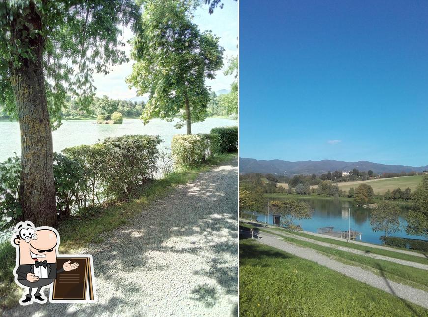 Goditi la vista dall'area esterna di Bar Alimentari Il Lago Di Giovannetti Beatrice