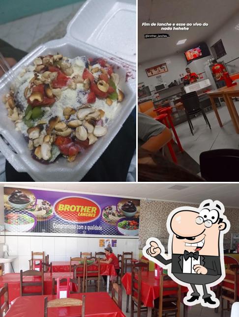 Entre diversos coisas, interior e comida podem ser encontrados a Brother Lanches - Lanchonete do Paulista