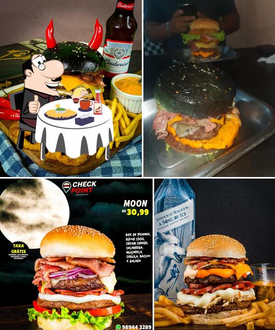 Hambúrguer em Checkpoint Burger