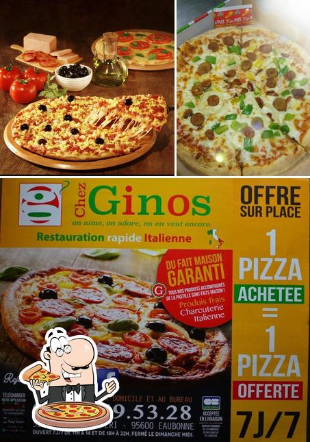 Essayez des pizzas à Pizza gino's