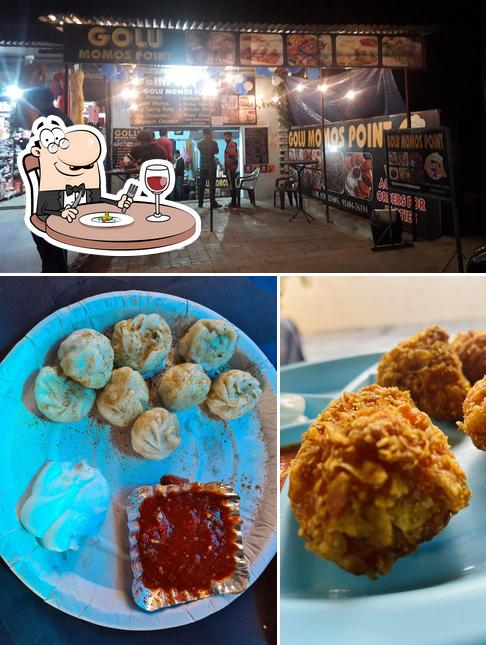 The photo of food and interior at Golu Momos
