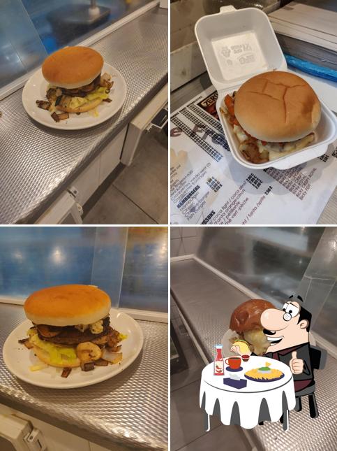 Essayez un hamburger à Au paquet de Fred