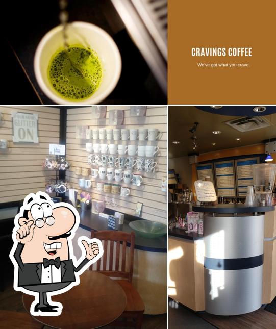 La photo de la intérieur et boisson de Cravings Coffee’s