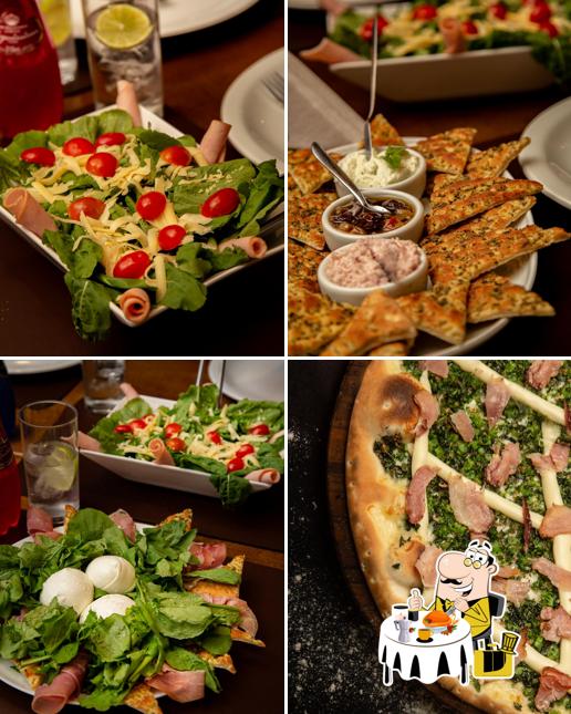 Platos en BC Pizza Deck