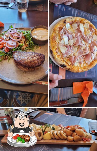 Steak à Pizzeria Del piazza Rumes
