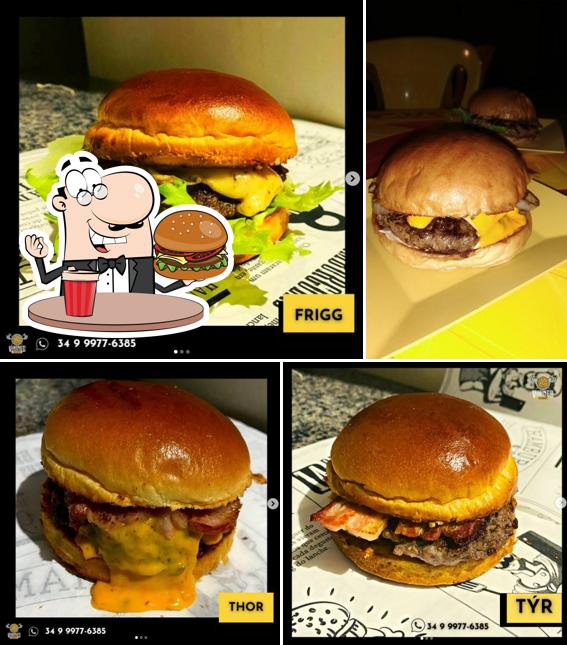 Consiga um hambúrguer no The Viking's Burger