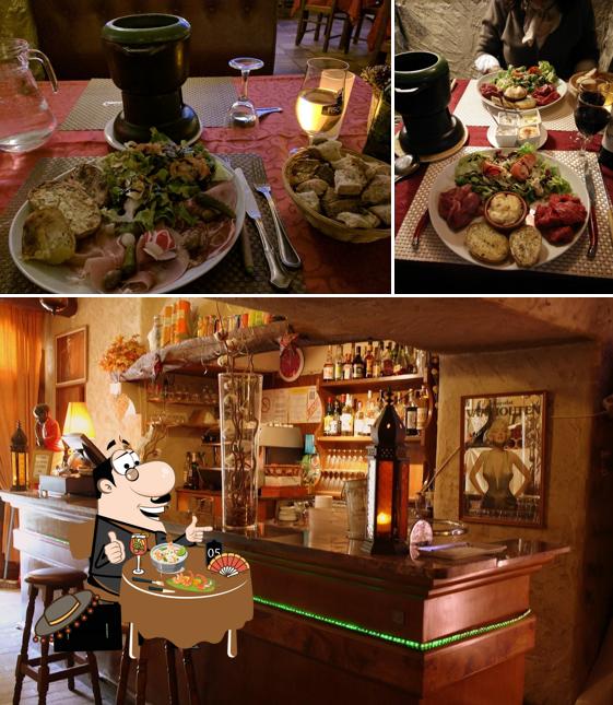 Voici l’image indiquant la nourriture et comptoir de bar sur Restaurant La Bergerie