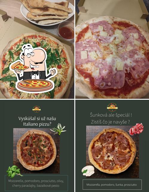 Prenez différents types de pizzas