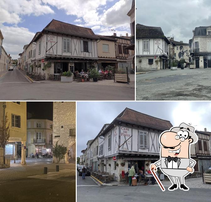 Vous pouvez prendre un bol d'air frais dans l'espace ouvert de Café de Paris