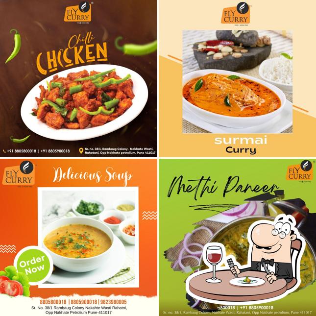 Meals at Fly Curry Restaurant