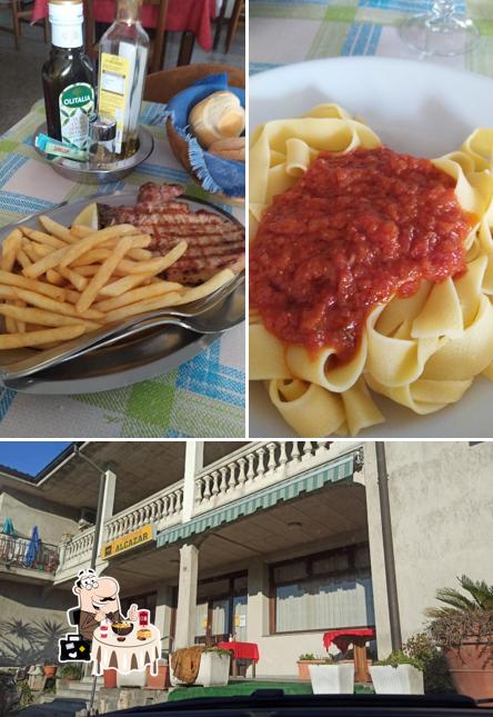 La immagine di cibo e esterno da Trattoria Alcazar