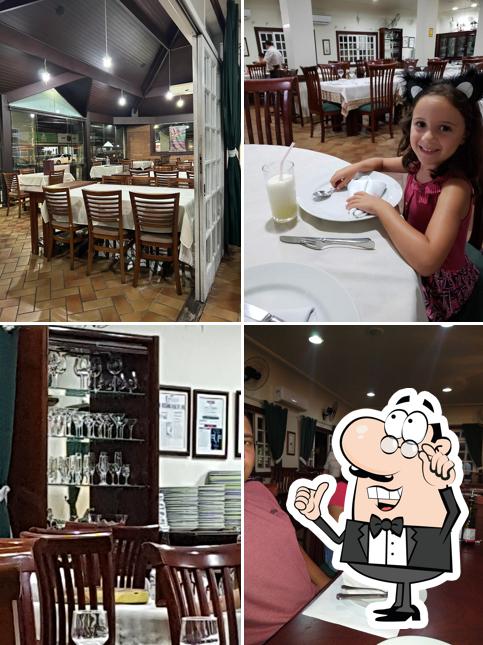 O interior do Affamare Restaurante e Pizzaria