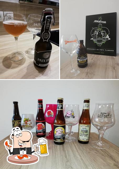 Profitez un verre de bière blonde ou brune