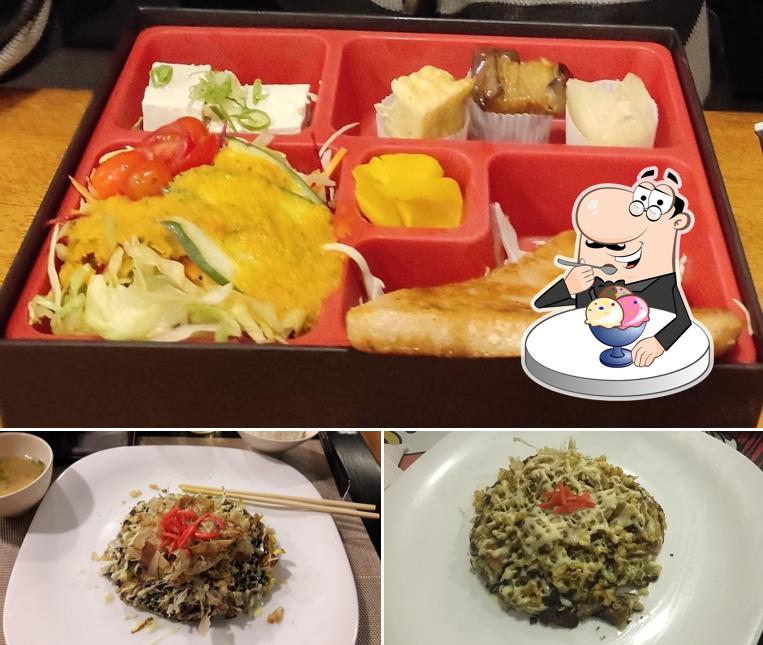 Washoi japanese food serve uma variedade de sobremesas