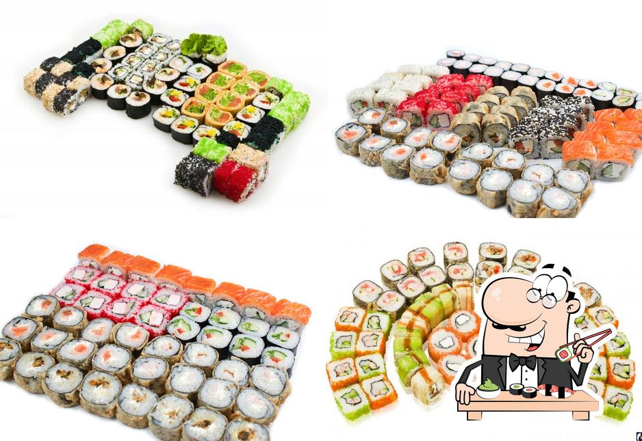 Pick different sushi options