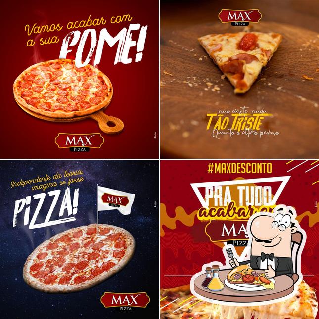 Escolha pizza no Max Pizza