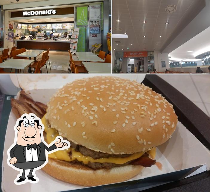 Voici la photo représentant la intérieur et burger sur McDonald's Albignasego