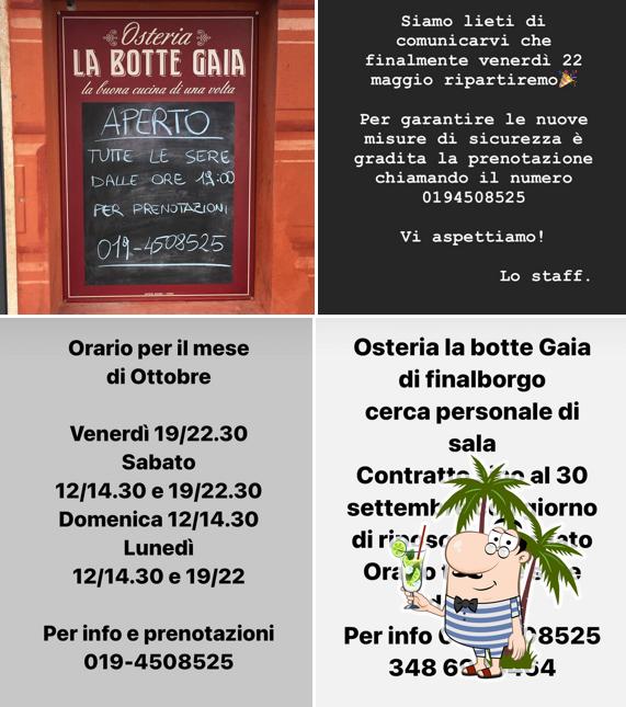 Ecco un'immagine di Osteria Botte Gaia