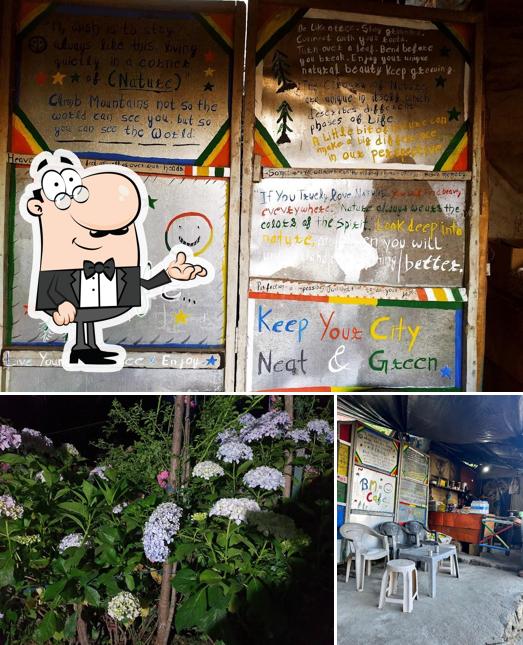 The interior of B.m cafe