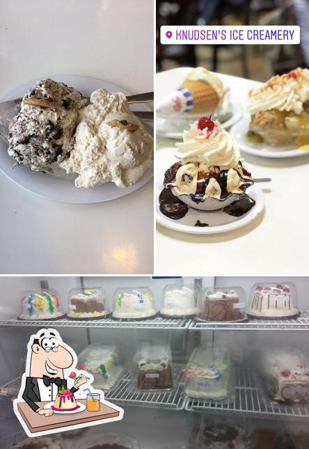 Knudsen's Restaurant-Ice Creamery tiene gran variedad de dulces
