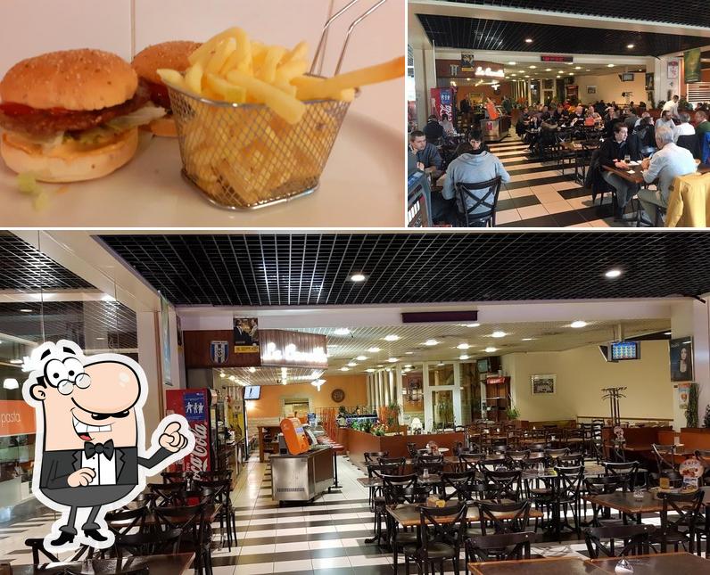 La photo de la intérieur et burger de Café Restaurant La Canette’s