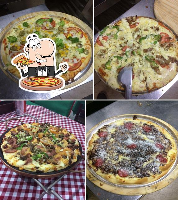 Consiga diferentes variedades de pizza